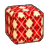 Argyle print figure