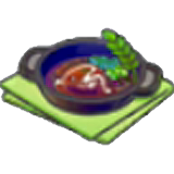 Bitter hamburger steak figure