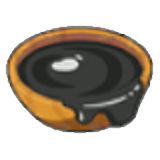 Black paint figure