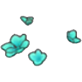 Blue-green shoots figure