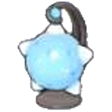 Blue meteor lamp figure