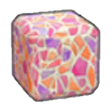 Broken-tiling wall figure