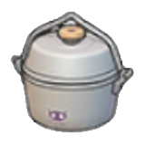 Camping cooking pot figure