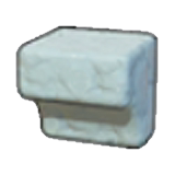 Carved coarse rock figure