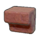 Carved red rock figure