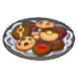 Chocolate cookies figure