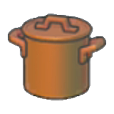 Cooking pot figure