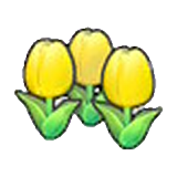 Cute flower (yellow) figure