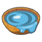 Cyan paint figure