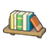 Decorative bookshelf figure