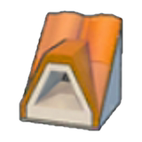 Dormered brick roof figure
