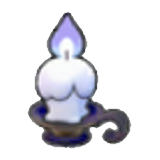 Eerie candle figure