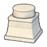 Extravagant pillar (lower) figure
