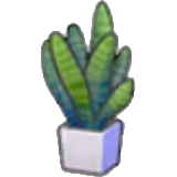 Flat-leaf plant figure