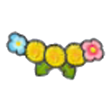Flower garland figure