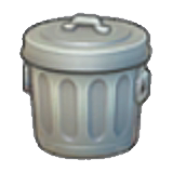Garbage bin figure