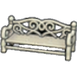 Garden bench figure