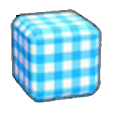 Gingham print figure