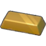 Gold ingot figure