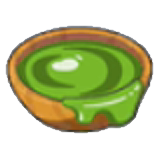 Green paint figure