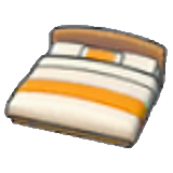 Guest-room bed figure