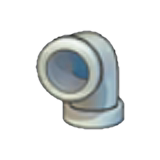 Iron pipe (downward curve) figure