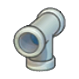 Iron pipe (downward T) figure