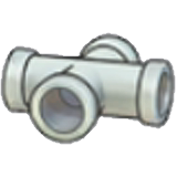 Iron pipe (horizontal cross) figure