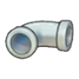 Iron pipe (horizontal curve) figure