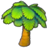 Large palm tree figure