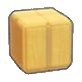 Light wooden wall figure