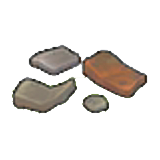 Metal fragments figure
