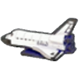 Model space shuttle figure