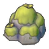 Mossy boulder figure