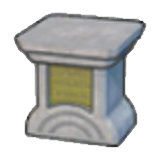 Mysterious pedestal figure