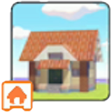 Orange cottage kit figure