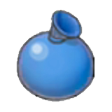 Paint balloon (blue) figure