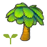 Palm tree sapling figure