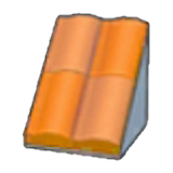 Pitched brick roof figure