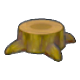 Pointy tree stump figure