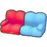 Pop art sofa figure