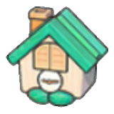 Rowlet clock figure