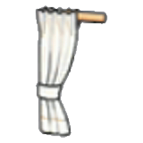 Simple curtain (left) figure