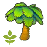 Small palm tree figure