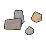 Stone fragments figure