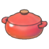 Stylish cooking pot figure