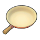 Stylish frying pan figure