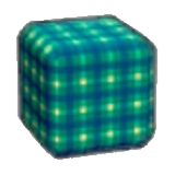 Tartan print figure