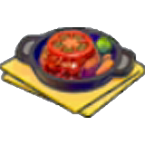 Tomato hamburger steak figure
