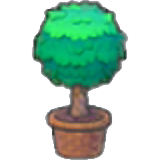 Twisted potted plant figure
